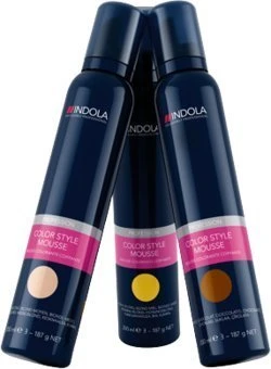 Indola Color Style Mousse temporäre Haarfarbe perlgrau, 200ml