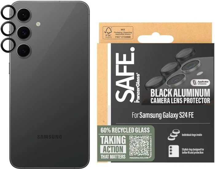 PanzerGlass Safe Camera Lens Protector für Samsung Galaxy S24 FE schwarz