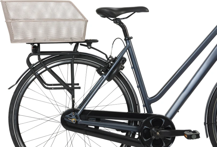 Basil Cento Fahrradkorb nude metallic