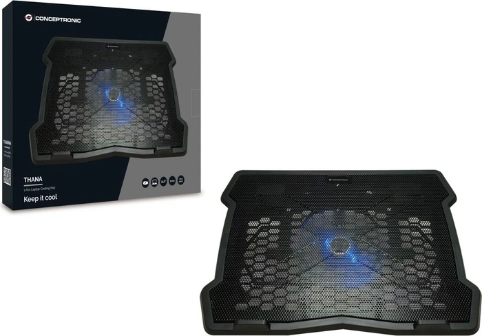 Conceptronic Thana 05B, Notebook-Stand/Notebook-Kühler bis 15.6"