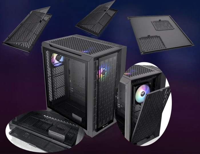 Thermaltake CTE C700 TG ARGB, schwarz, Glasfenster