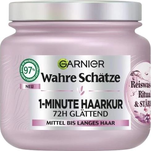 Garnier Wahre Schätze 1-Minute Haarkur Reiswasser Ritual & Stärke, 340ml