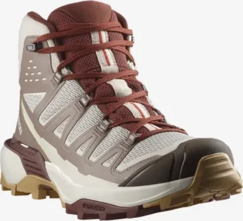 Salomon X Ultra 360 Edge Mid GTX silver cloud/iron/rum raisin (Damen)