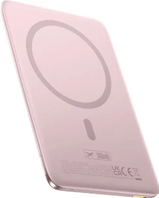 Baseus PicoGo Ultra-Slim Magnetische Powerbank 5000mAh rosa
