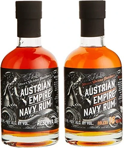 Albert Michler's Austrian Empire Navy Rum Reserve 1863 & Solera 18 Years Old Set 2x 200ml