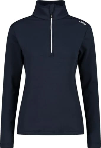 CMP Grid Tech Turtleneck Funktionsshirt langarm schwarz/blau (Damen)