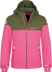 Trollkids Girls Hallingdal Skijacke dusky olive/light magenta (Junior)