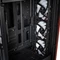 BitFenix Nova Mesh SE TG 4ARGB, schwarz/rot, inkl. 4x Lüfter, Lüfter LED RGB, Glasfenster Vorschaubild