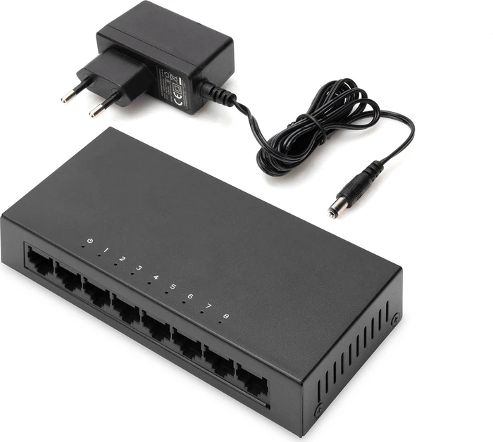 Digitus DN-800 Desktop Switch, 8x RJ-45