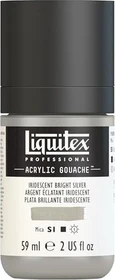 Liquitex Professional Acrylic Gouache iridescent bright silver, 59ml