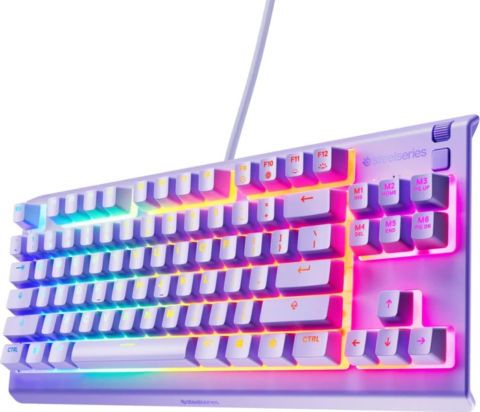 SteelSeries Apex 3 TKL, Lavender, violett, LEDs RGB, USB, US