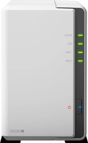 Synology DiskStation DS220j, 512MB RAM, 1x RJ-45 1000Base-T, 2x USB-A 3.0