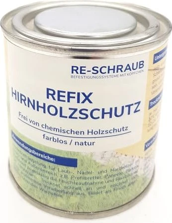 RE-Schraub Refix Hirnholzschutz innen und außen farblos, 250ml