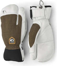 Hestra Army Leather Patrol 3-Finger Skihandschuhe olive