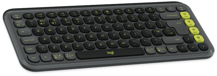 Logitech POP Icon Keys, Graphite & Green, Logi Bolt, USB/Bluetooth, UK
