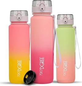 720°DGREE uberBottle softTouch Trinkflasche 1l rosa