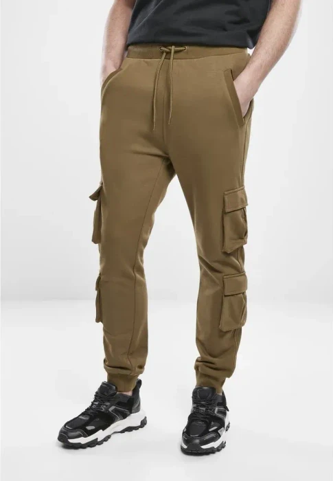 Urban Classics Double Pocket Terry Trainingshose lang summer olive (Herren)