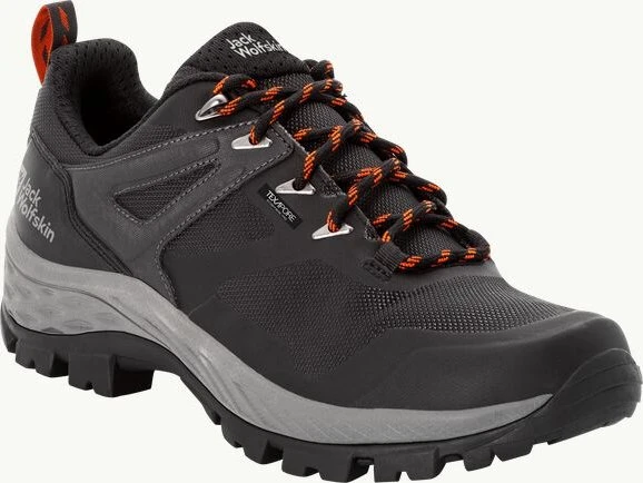 Jack Wolfskin Rebellion Guide Texapore Low schwarz/orange (Herren)