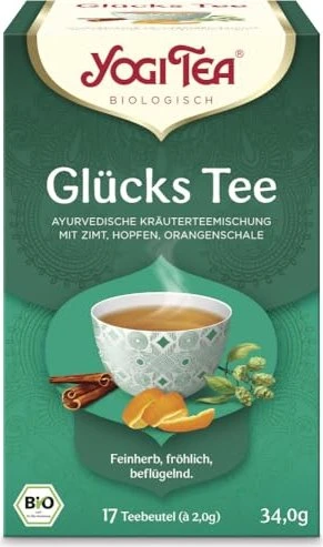 Yogi Tea Glückstee Beutel, 17 Stück