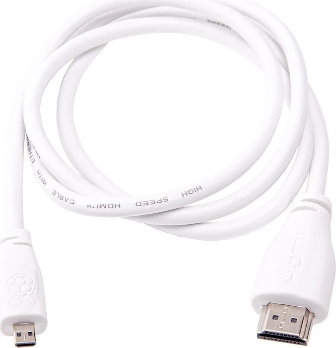 Raspberry Pi 4 Official Micro HDMI 2.0 Adapter Cable, 1m, weiß
