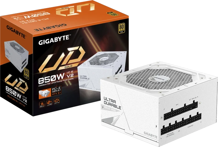GIGABYTE UD850GM PG5 V2 ICE weiß 850W, ATX 3.1