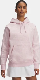 Under Armour Rival+ Fleece Hoodie prime pink light heather/prime pink (Damen)