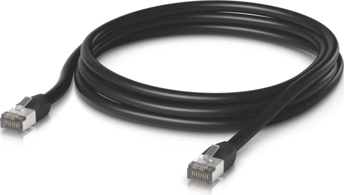 Ubiquiti UniFi Patchkabel Outdoor, Cat6, RJ-45/RJ-45, 3m, schwarz