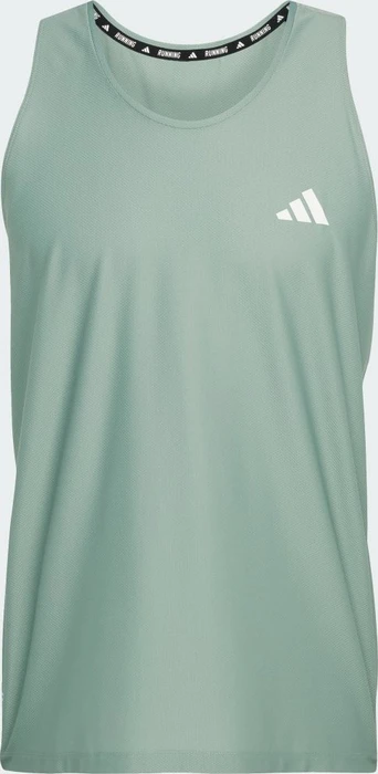 adidas Own The Run Laufshirt ärmellos silver green (Herren)