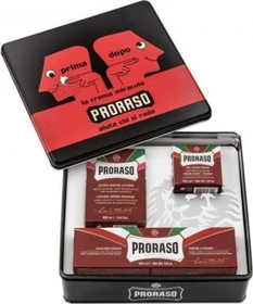 Proraso Nourish Red Pre Rasiercreme 100ml + Rasiercreme 150ml + After Shave 100ml Geschenkset
