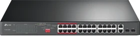 TP-Link TL-SL1200 Rackmount Switch, 24x RJ-45, 2x RJ-45/SFP, 250W PoE+ (TL-SL1226P)