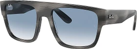 Ray-Ban RB0360S Drifter 57mm polished striped grey/clear-blue