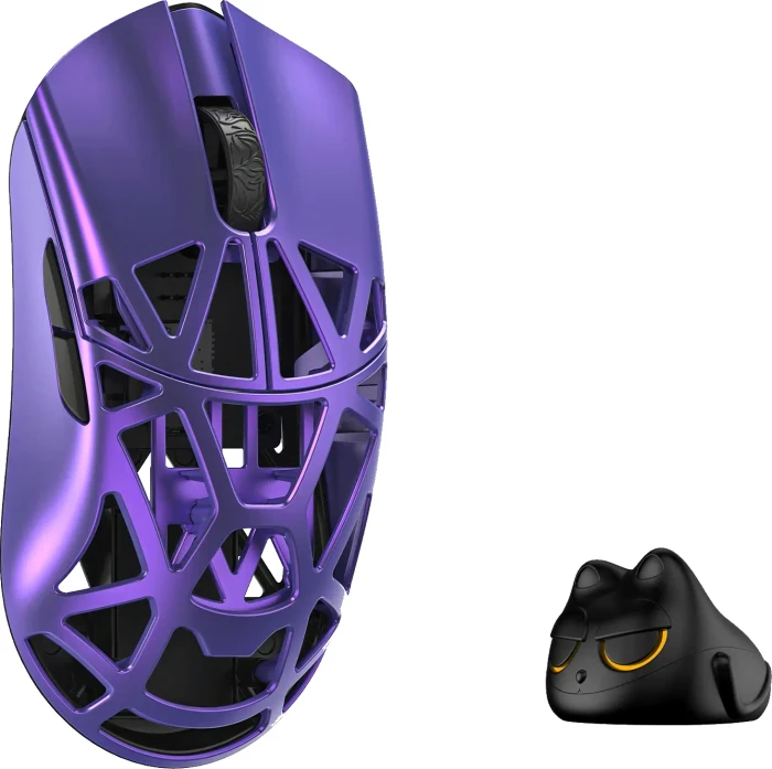 WLMouse Beast X Mini Pro Wireless 8K Magnesium Gaming Mouse, Solid Side + Omron Optical, violett, USB