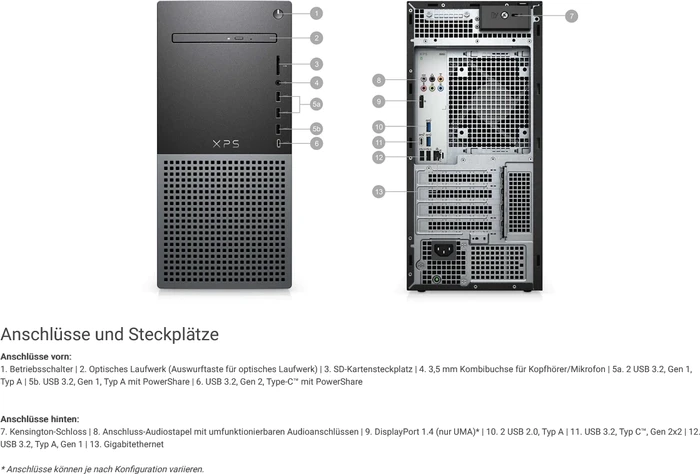 Dell XPS 8950, Core i9-12900K, 16GB RAM, 1TB SSD, GeForce RTX 3060 Ti LHR
