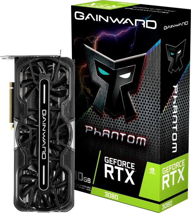 Gainward GeForce RTX 3080 Phantom V1 (LHR), 10GB GDDR6X, HDMI, 3x DP