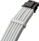 CableMod C-Series Pro ModMesh, 12V-2x6 Kabel, StealthSense, Corsair Type 5, 16-Pin PCIe Stecker auf 16-Pin PCIe 5.1 12V-2x6 Stecker, Adapterkabel, 90°, weiß, 65cm Vorschaubild