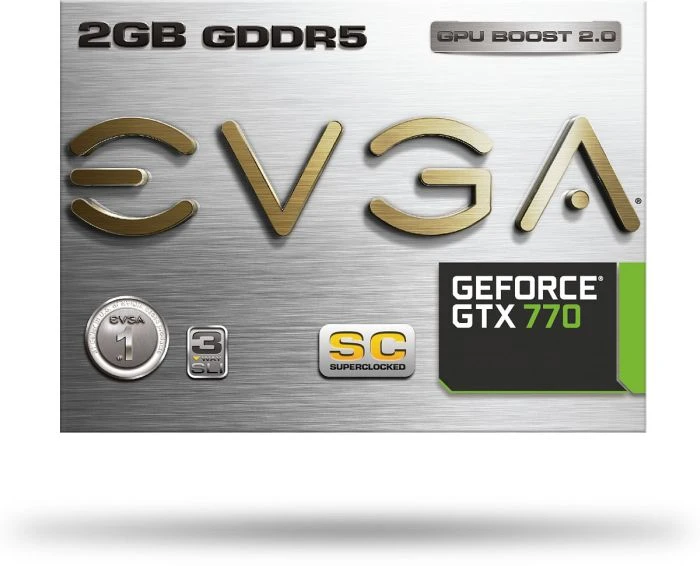 EVGA GeForce GTX 770 Superclocked Titan Cooler, 2GB GDDR5, 2x DVI, HDMI, DP