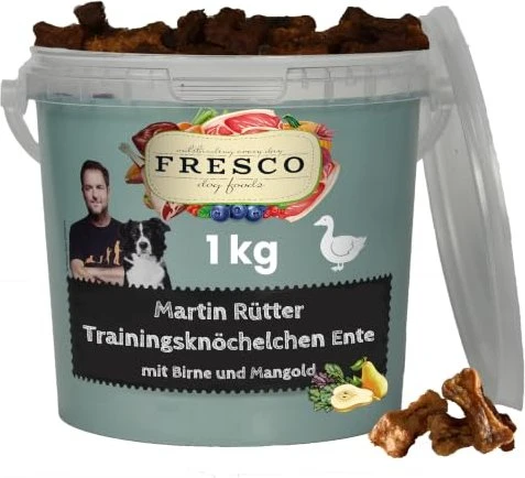 Fresco Dog Martin Rütter Trainingsknöchelchen, Ente, 1kg