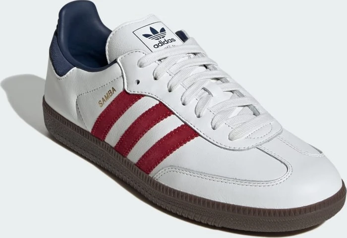 adidas Samba OG core white/team victory red/night indigo