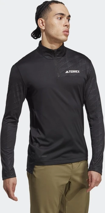 adidas Terrex Multi Half-Zip Funktionsshirt langarm schwarz (Herren)
