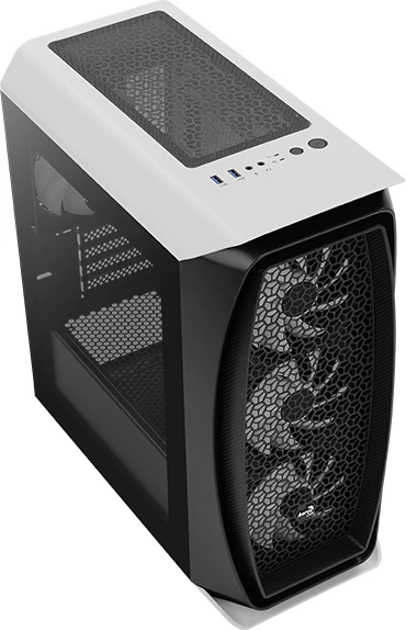 AeroCool Aero One Mini Frost, weiß, Glasfenster