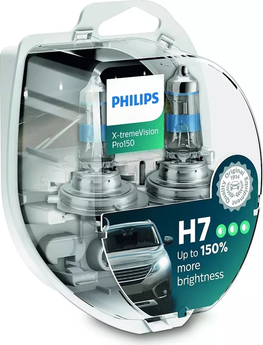 Philips X-tremeVision Pro150 H7 55W, 2er-Pack Box