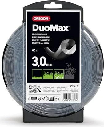 Oregon Duoline Trimmerfaden für Rasentrimmer, 3mm/60m