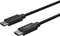 Ansmann USB-C Kabel, USB 3.0, 5Gb/s, 60W PD 3.0, USB-C Stecker auf USB-C Stecker, schwarz, 1.2m Vorschaubild