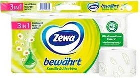 Zewa bewährt Kamille Toilettenpapier 3-lagig gelb, 16 Rollen