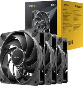 Antec Tranquil 120, schwarz, 120mm, 3er-Pack