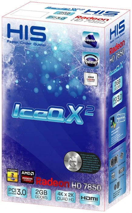 HIS Radeon HD 7850 iPower IceQ X², 2GB GDDR5, DVI, HDMI, 2x mDP