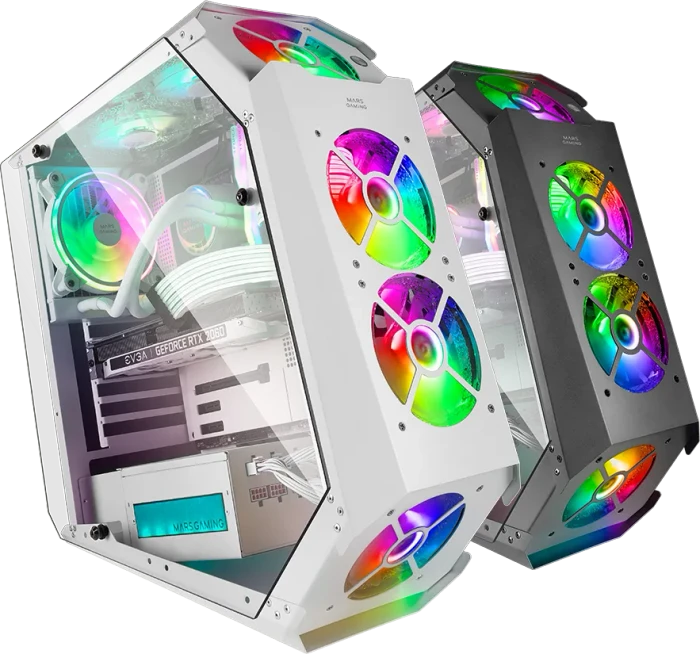 Mars Gaming MC51 Black, Glasfenster