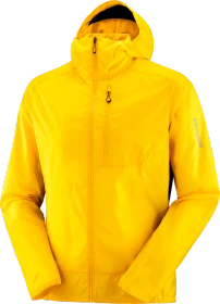 Salomon Bonatti Cross Wind Funktionsjacke lemon/deep black (Herren)