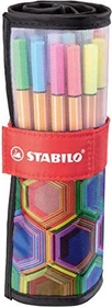 STABILO point 88 ARTY Rollerset sortiert, 25er-Set, Aufbewahrungstasche
