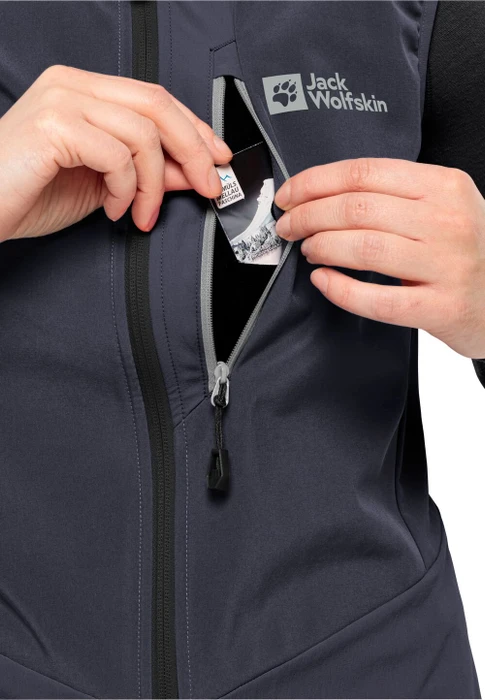 Jack Wolfskin Alpspitze Funktionsweste graphite (Damen)